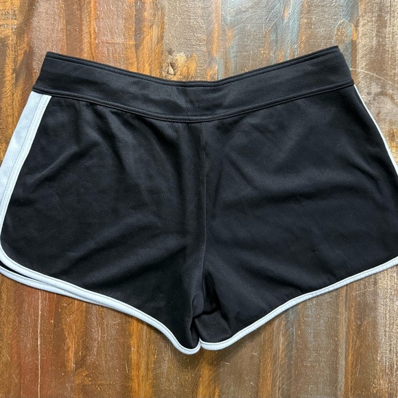 Danskin Now Black Shorts with White Trim - Picture 2 of 4